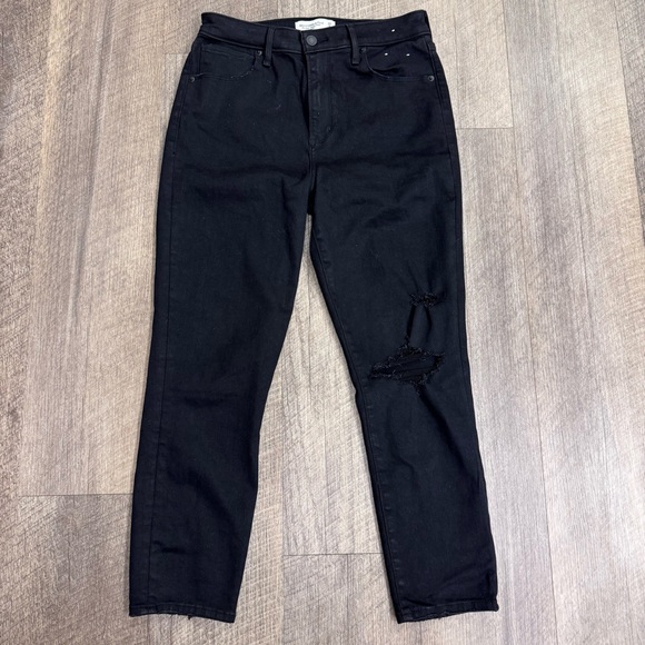 Abercrombie & Fitch Women’s Size 8/29 Short Super Skinny‎ High Rise Jeans Black - Picture 1 of 6